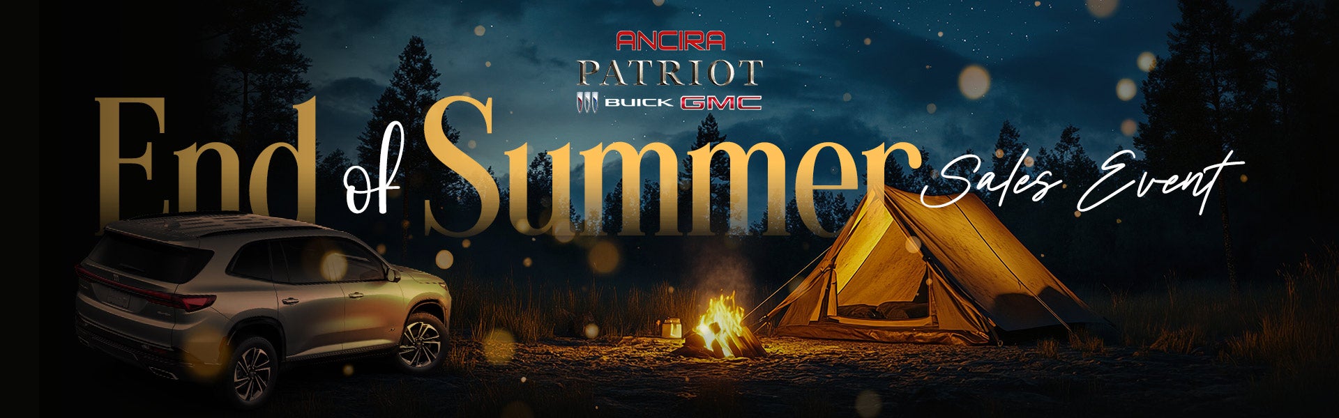 End of Summer Sales Event promotional banner