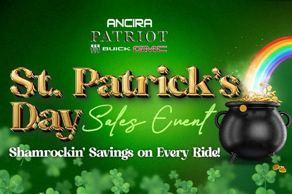 Promotional banner for ANCIRA’s “St. Patrick’s Day Sales Eve