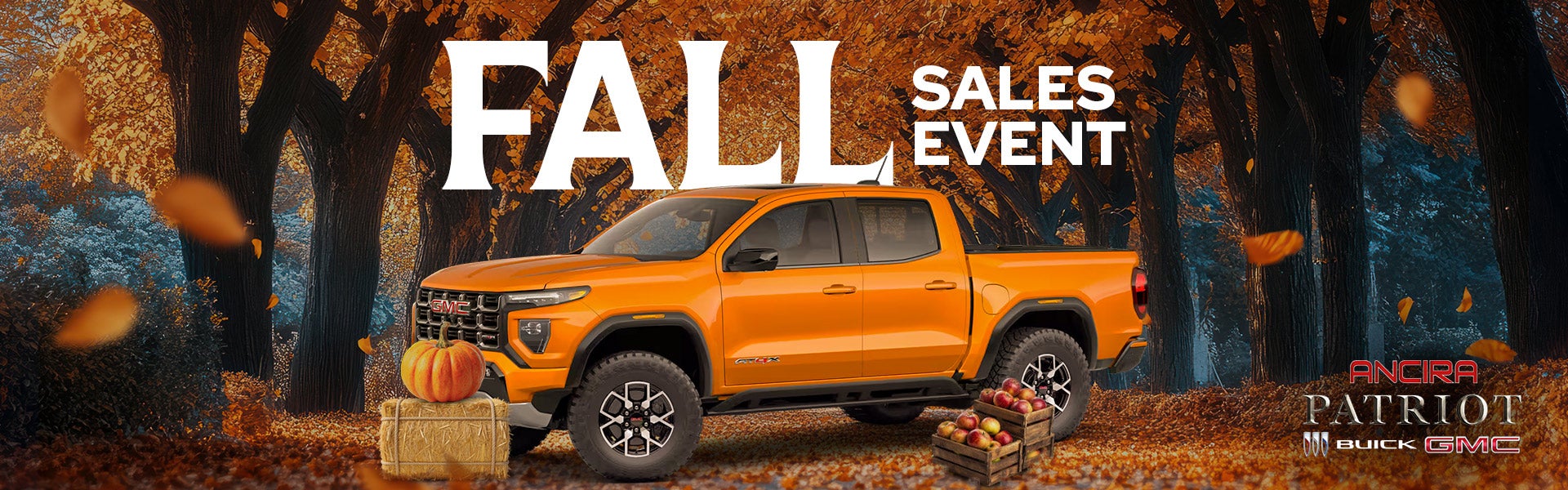 Promotional banner for the Ancira Fall Sales Event