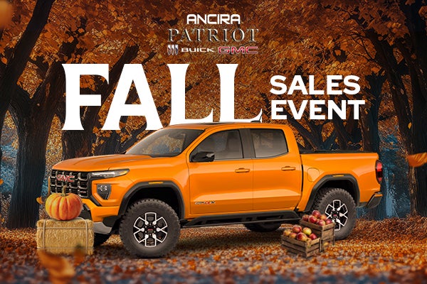 Promotional banner for the Ancira Fall Sales Event